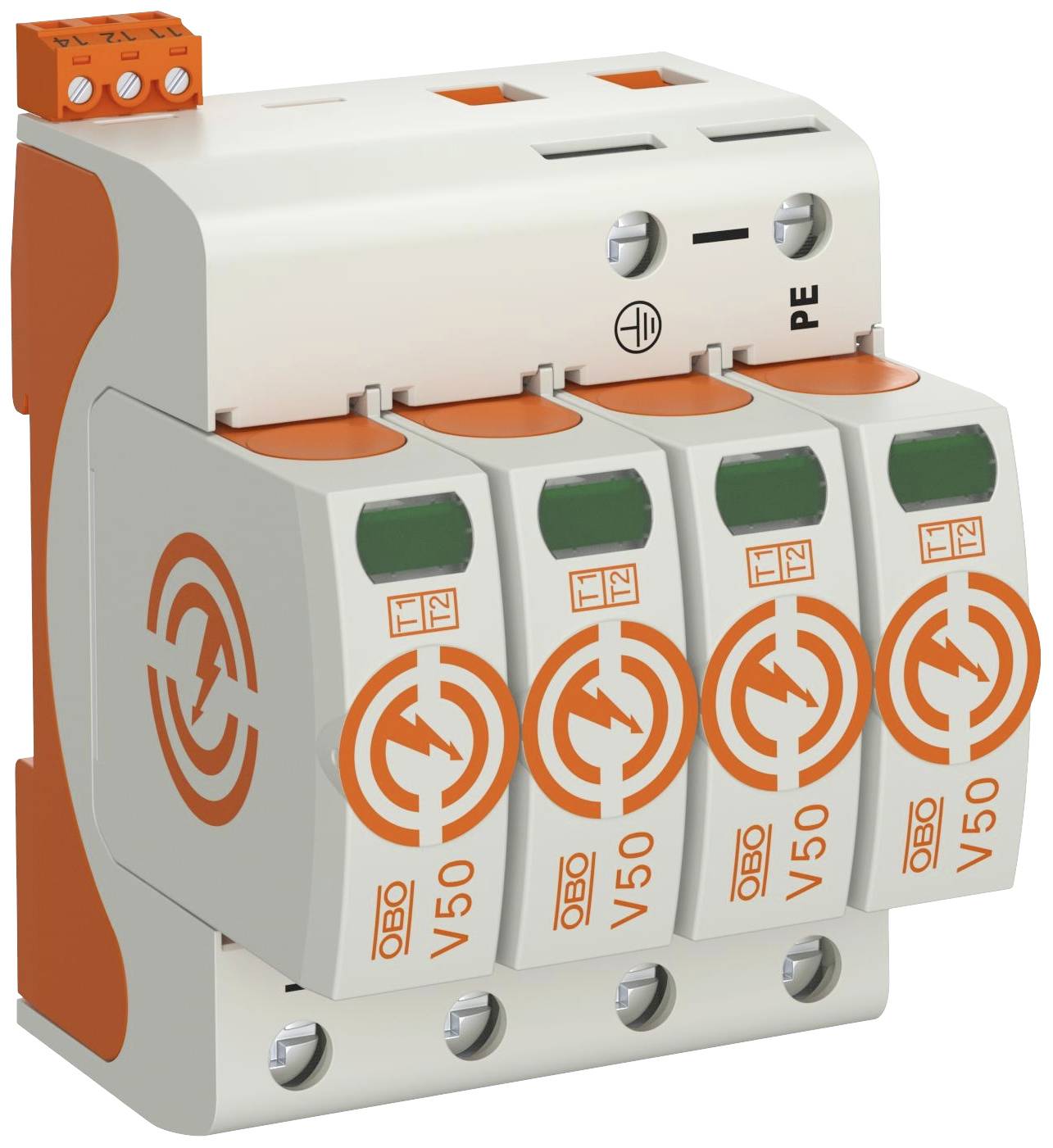 OBO Bettermann 5093518 V50-4+FS-280 Controlador combinado 50 kA 1 UD(S).