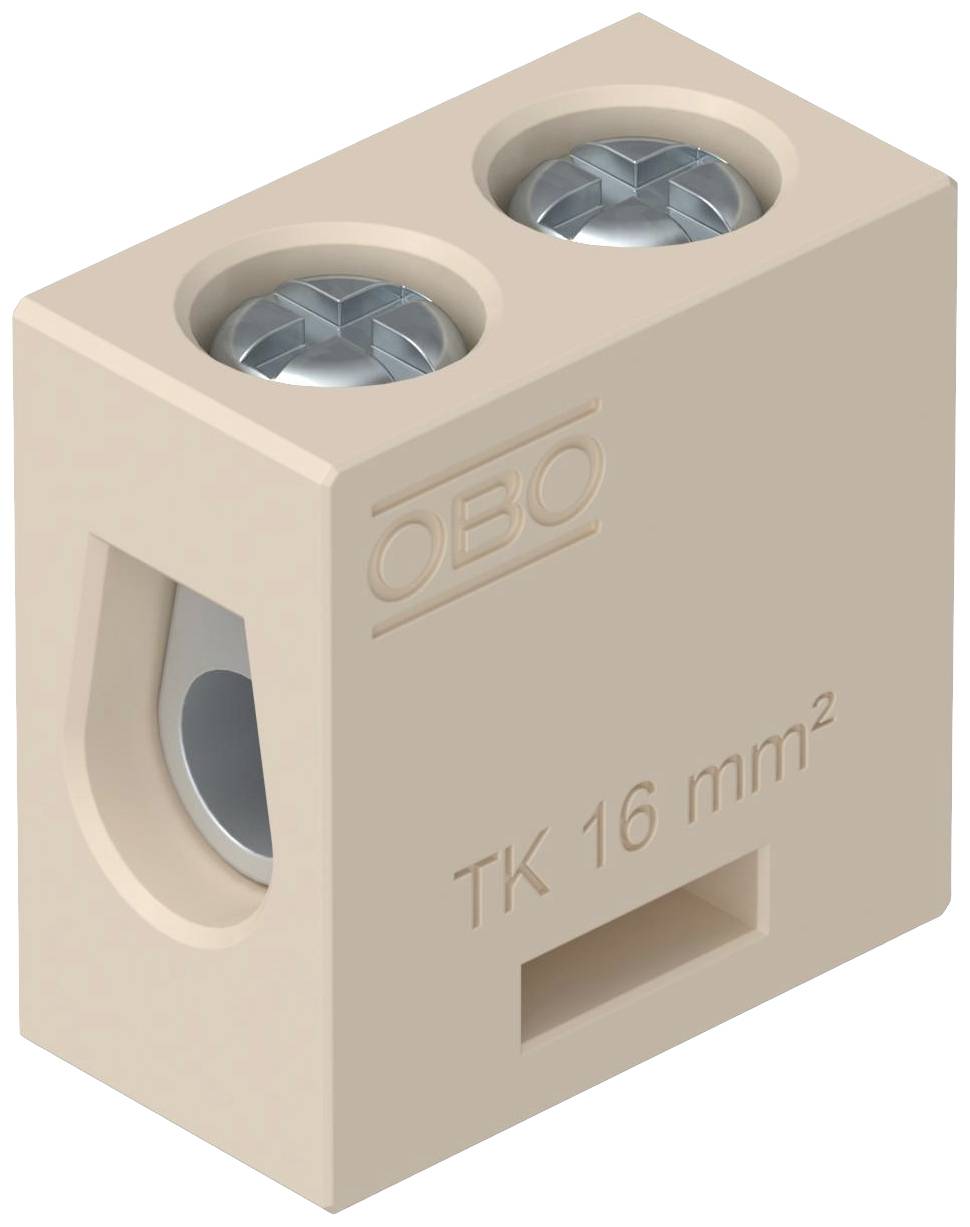 OBO Bettermann 7205706 TK 16 Pinza de cerámica Flexible: - Rígida: 16-16 mm² Número de polos: 1 1 UD(S).-0
