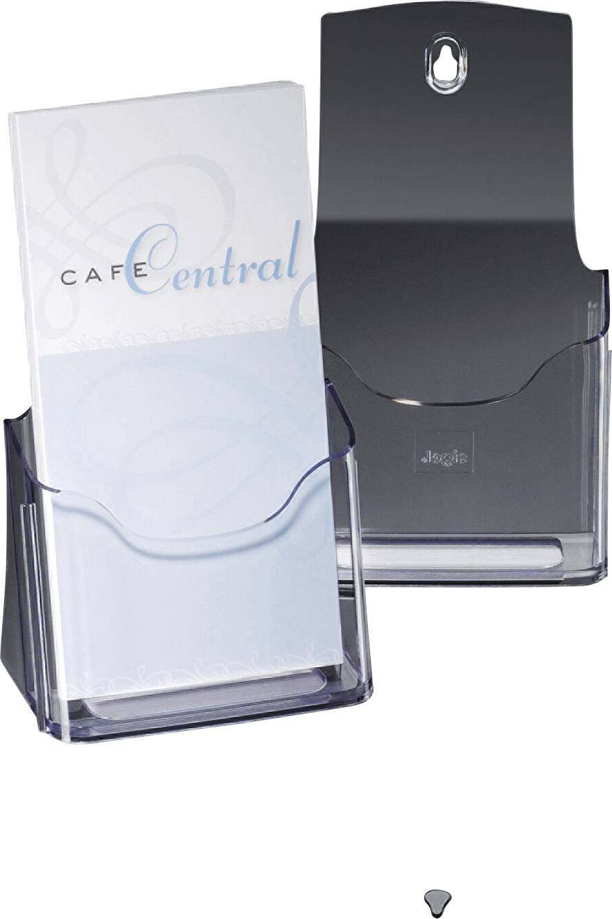 Sigel acrylic LH113 Soporte de folletos de mesa Transparente DIN largo, DIN A6 Número de compartimentos 1 1 UD(S). (Anch-0