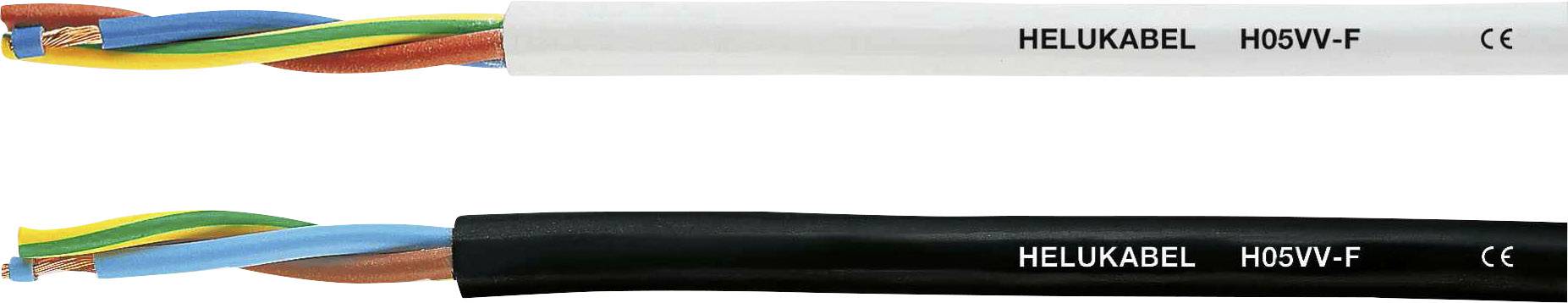 HELU H05VV-F Cable con vaina 3 G 4 mm² Schwarz 29825-500 500 m-0