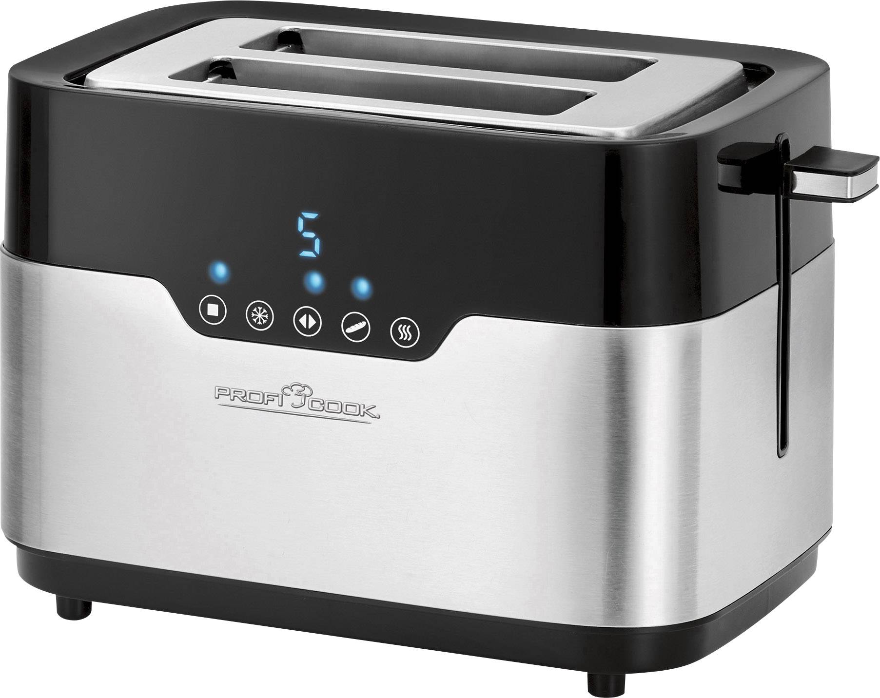 Profi Cook PC-TA 1170 Tostadora Schwarz, Acero inoxidable-0