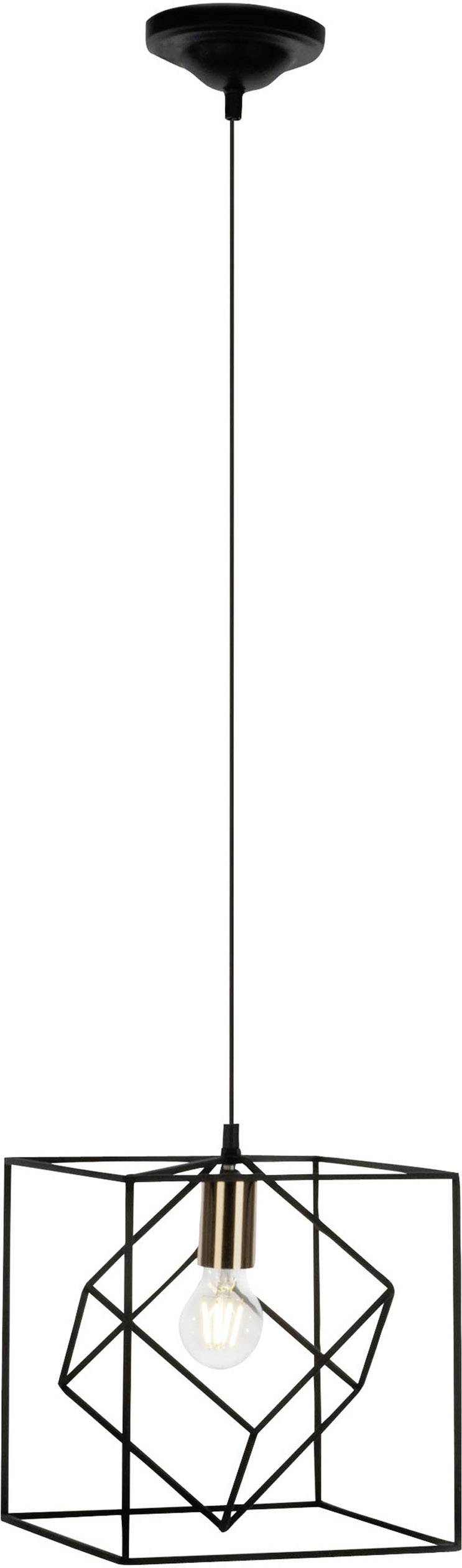 Brilliant Tycho 93594/76 Luminaria pendular LED E27 60 W Schwarz, Cobre