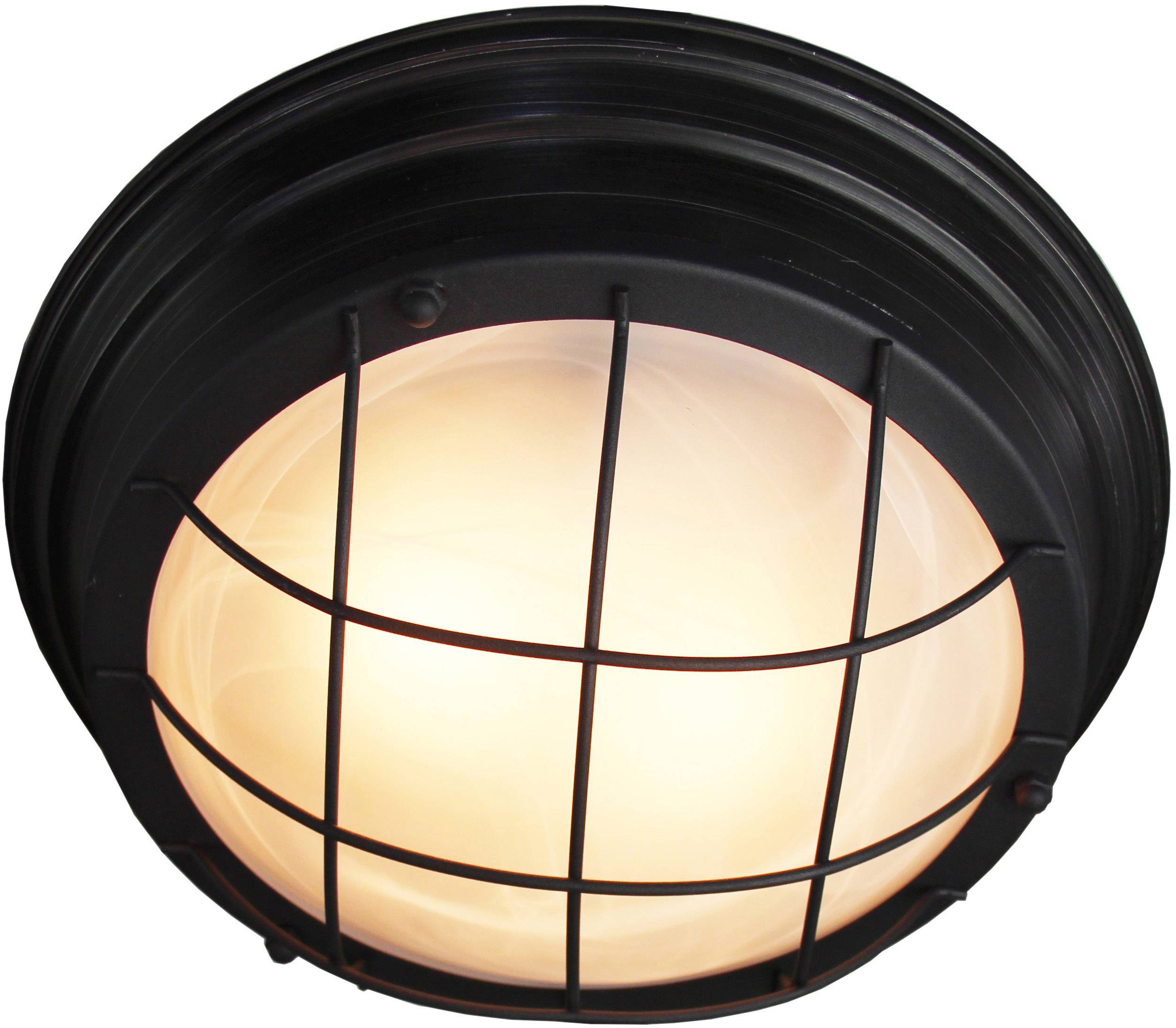 Brilliant HK14372S06 Typhoon Plafón LED E27 50 W Negro antiguo