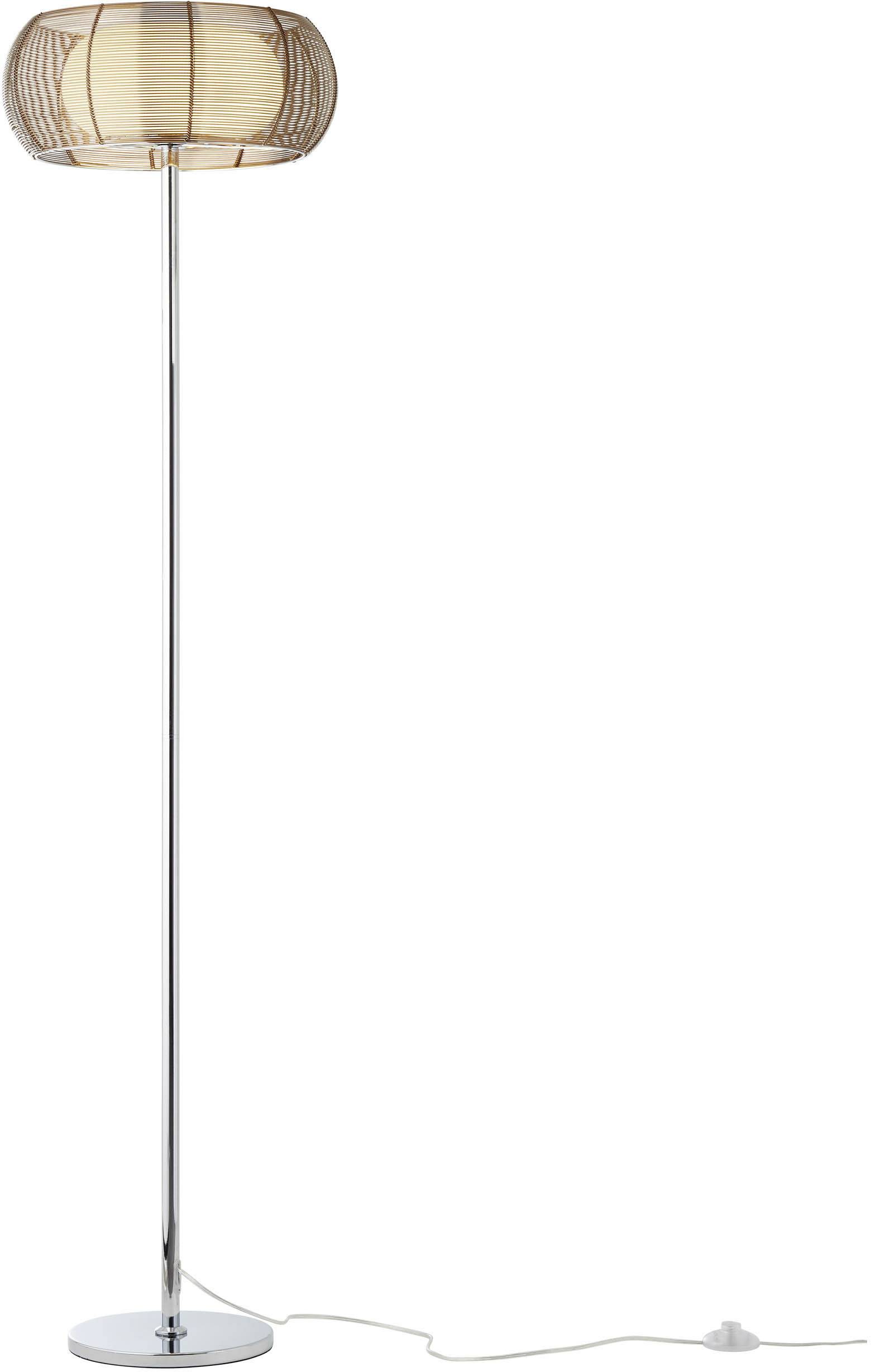 Brilliant Relax 61158/53 Lámpara de pie LED E27 60 W Bronce, Cromo