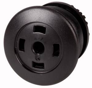 Eaton 216761 M22S-DRP-S-X Pulsador tipo seta Plano Pomo Schwarz 1 UD(S).-0