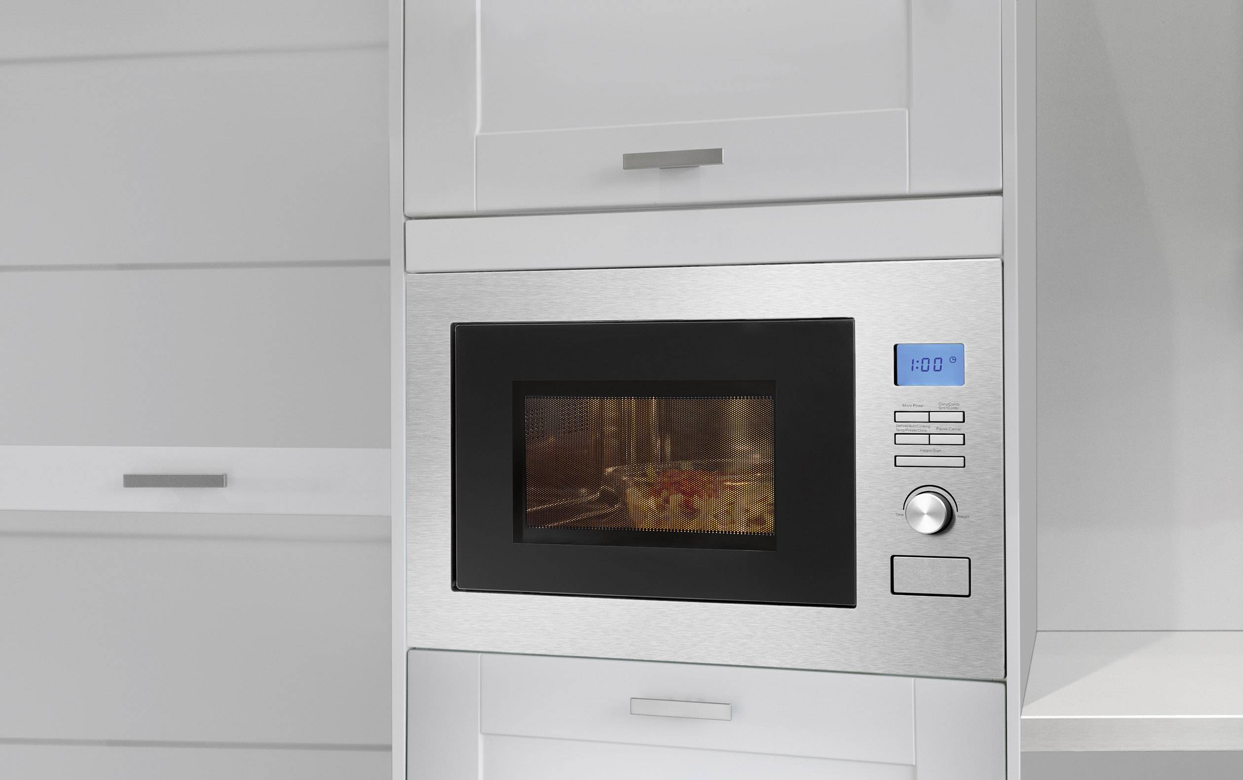Bomann MWG 3001 H EB Microondas Acero inoxidable 900 W Instalable-0