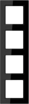 Jung 4 veces Bastidor Bastidor Schwarz AC584SW 1 UD(S).
