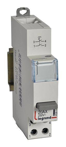 Interruptor 20 A 2 contactos NA 230 V Legrand 412910