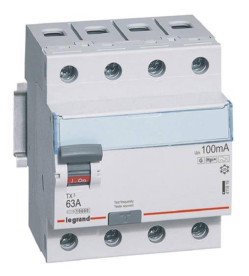 Legrand 411819 411819 Interruptor diferencial A 63 A 400 V-0