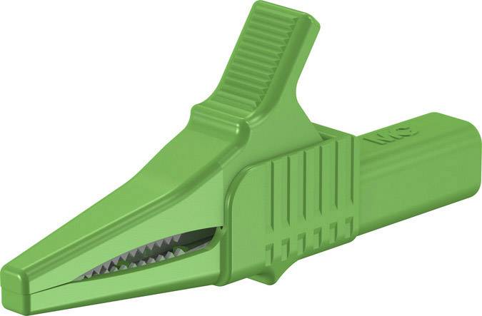 Stäubli XKK-1001 Pinzas de sujeción de seguridad Borne CAT II Verde