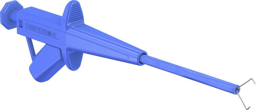 Stäubli SKPS-4 BL Pinzas de sujeción de seguridad Conexión enchufable de 4 mm CAT II 1000 V Blau-1