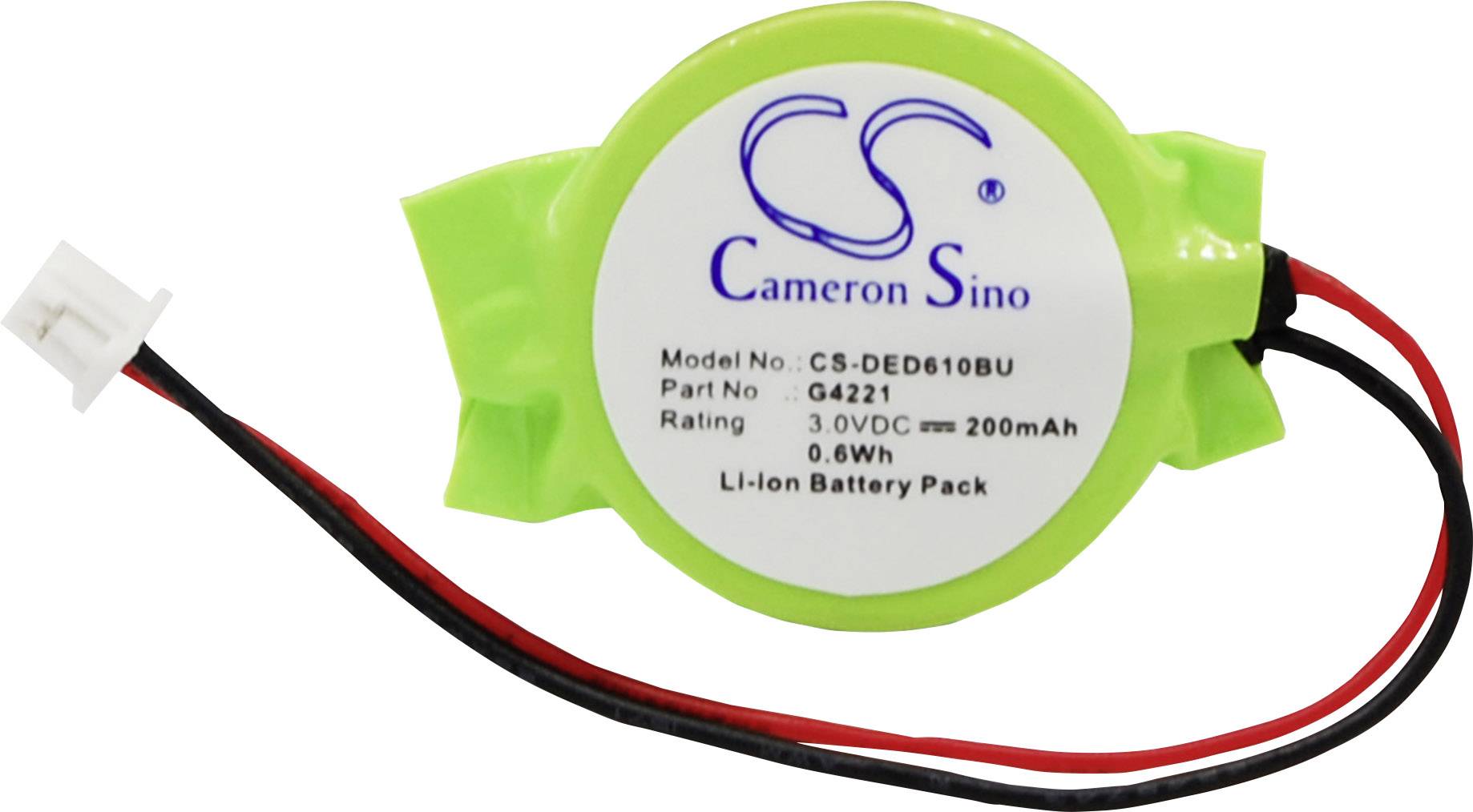 CS Cameron Sino Celda de reserva Recambio de batería original 0G4221, 3E158, 3R459, G4221 Asus, Dell, Fujitsu, Panasonic 3 V 200 mAh