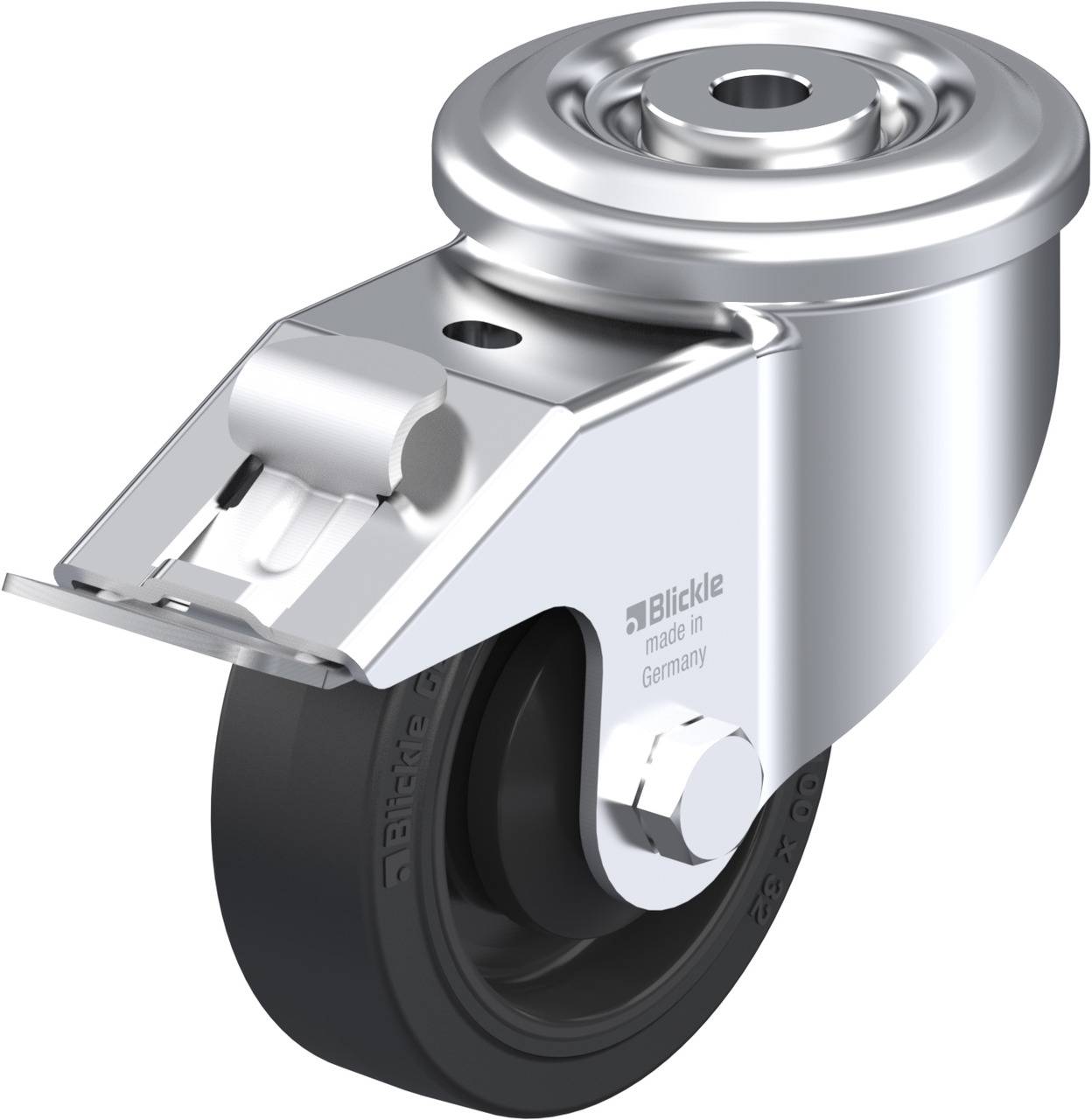Blickle 754858 LKR-POEV 100KA-FI Rueda articulada con fijador Diámetro de la rueda: 100 mm Capacidad de carga (máx.): 20-0