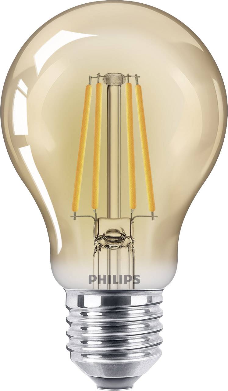 Philips LED 67352900 LED Clase de eficiencia energética F (A - G) E27 Forma de bombilla incandescente 4 W = 35 W Blanco cálido (Ø x ) 6 cm x 10.6 cm No atenuable 1 ST
