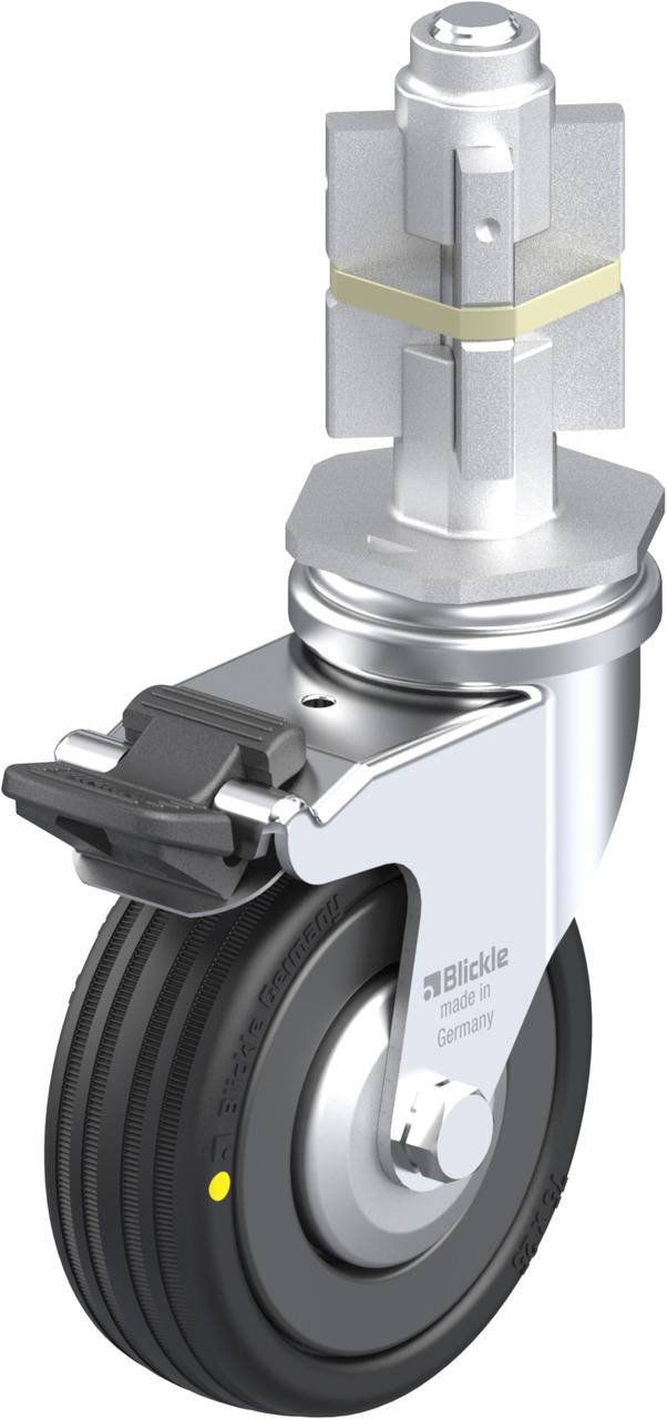 Blickle 751171 LRA-VPA 75K-FI-EL-FA-E05 Rueda articulada con fijador Diámetro de la rueda: 75 mm Capacidad de carga (máx-0