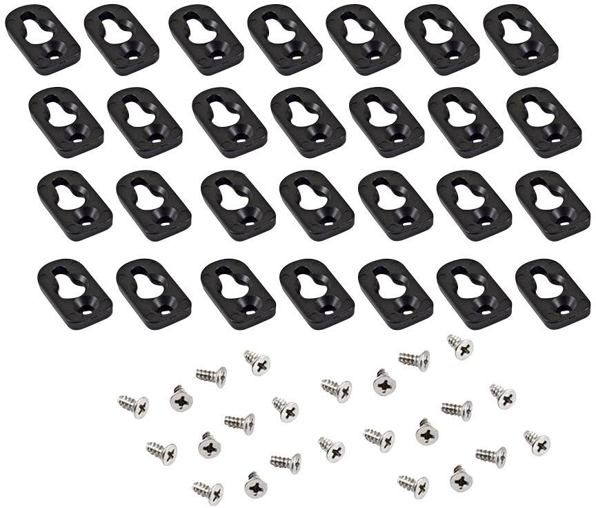 Hammond Electronics 1557FOOTBK-24 Pie de montaje ABS Schwarz 24 UD(S).