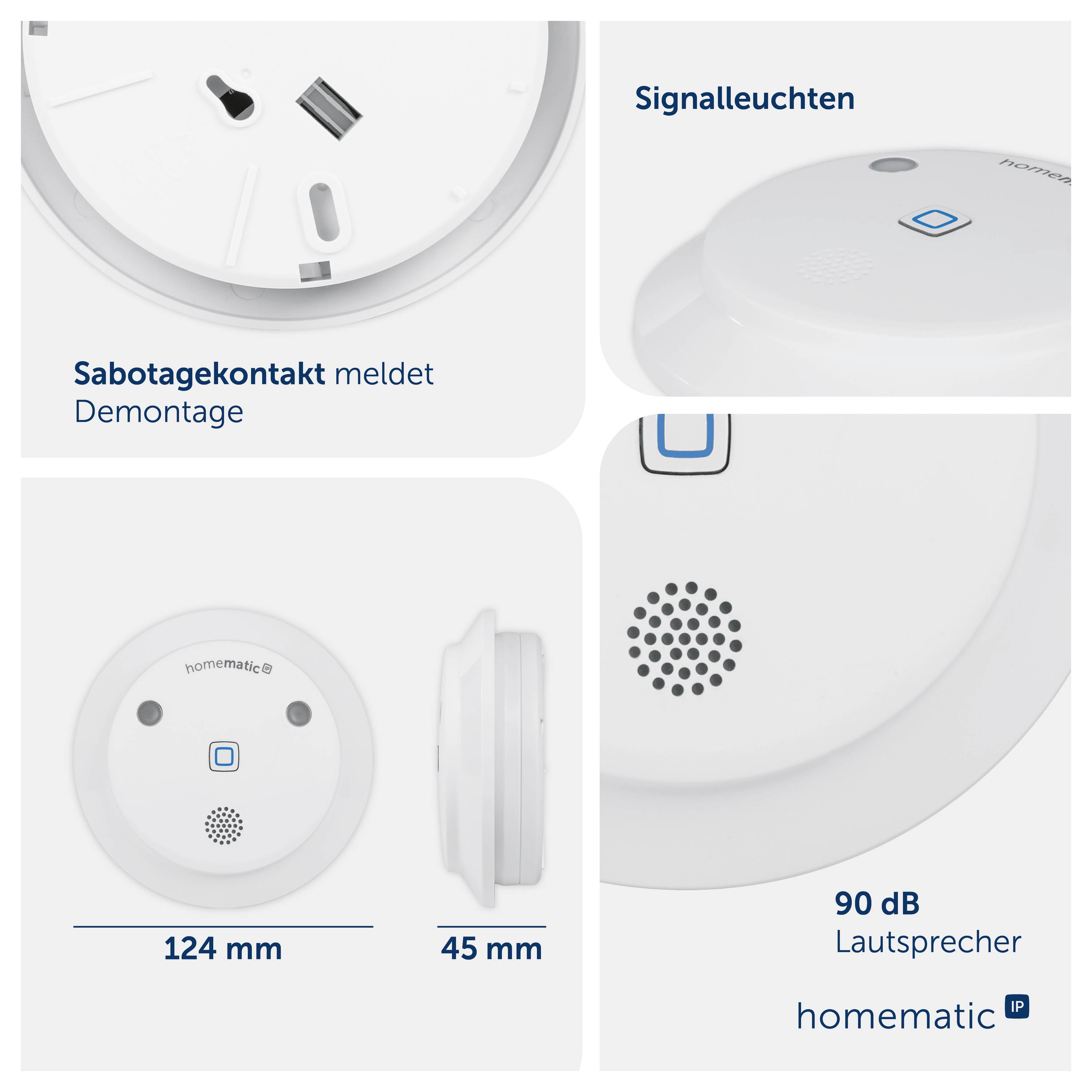 Homematic IP Radiotransmisión Sirena HmIP-ASIR-2-2