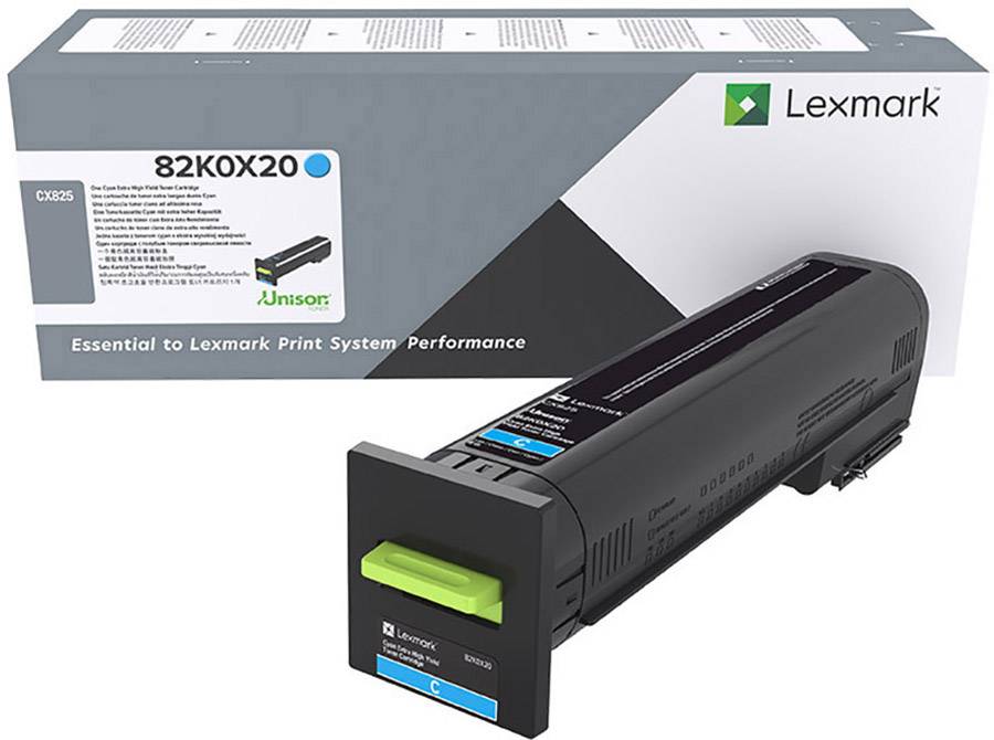 Lexmark Tóner CX825 Original Cian 22000 Lados 82K0X20-0
