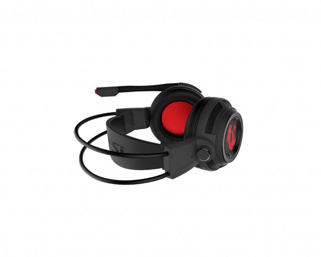 MSI DS502 Auriculares circumaurales Por cable 7.1 Surround Schwarz Supresión de ruido del micrófono Control del volumen,-2