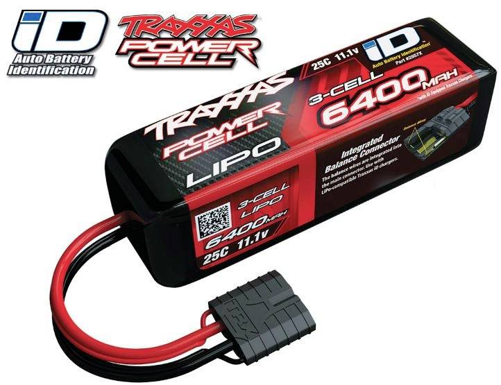 Traxxas Paquete de batería para modelismo (LiPo) 11.1 V 6400 mAh Número de celdas: 3 25 C Softcase Traxxas iD