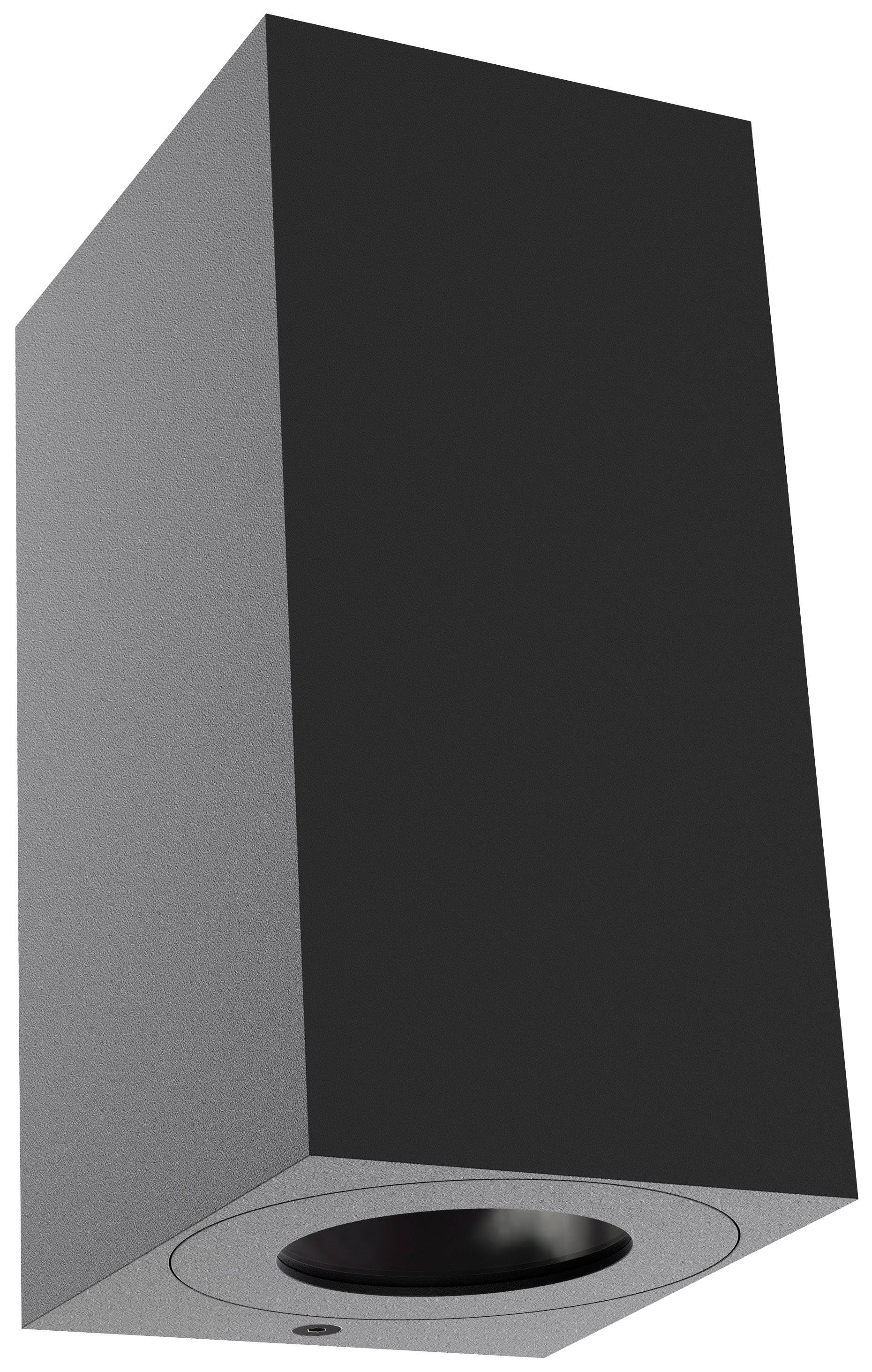 Nordlux Canto Maxi Kubi 2 49731003 Apliques de pared para exteriores GU10 56 W Schwarz