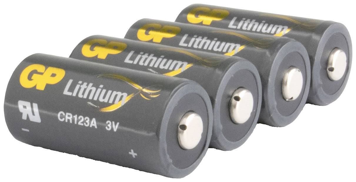 GP GPCR123AECO135C4 Baterías para cámaras de fotos CR-123A Litio 1400 mAh 3 V 4 ST
