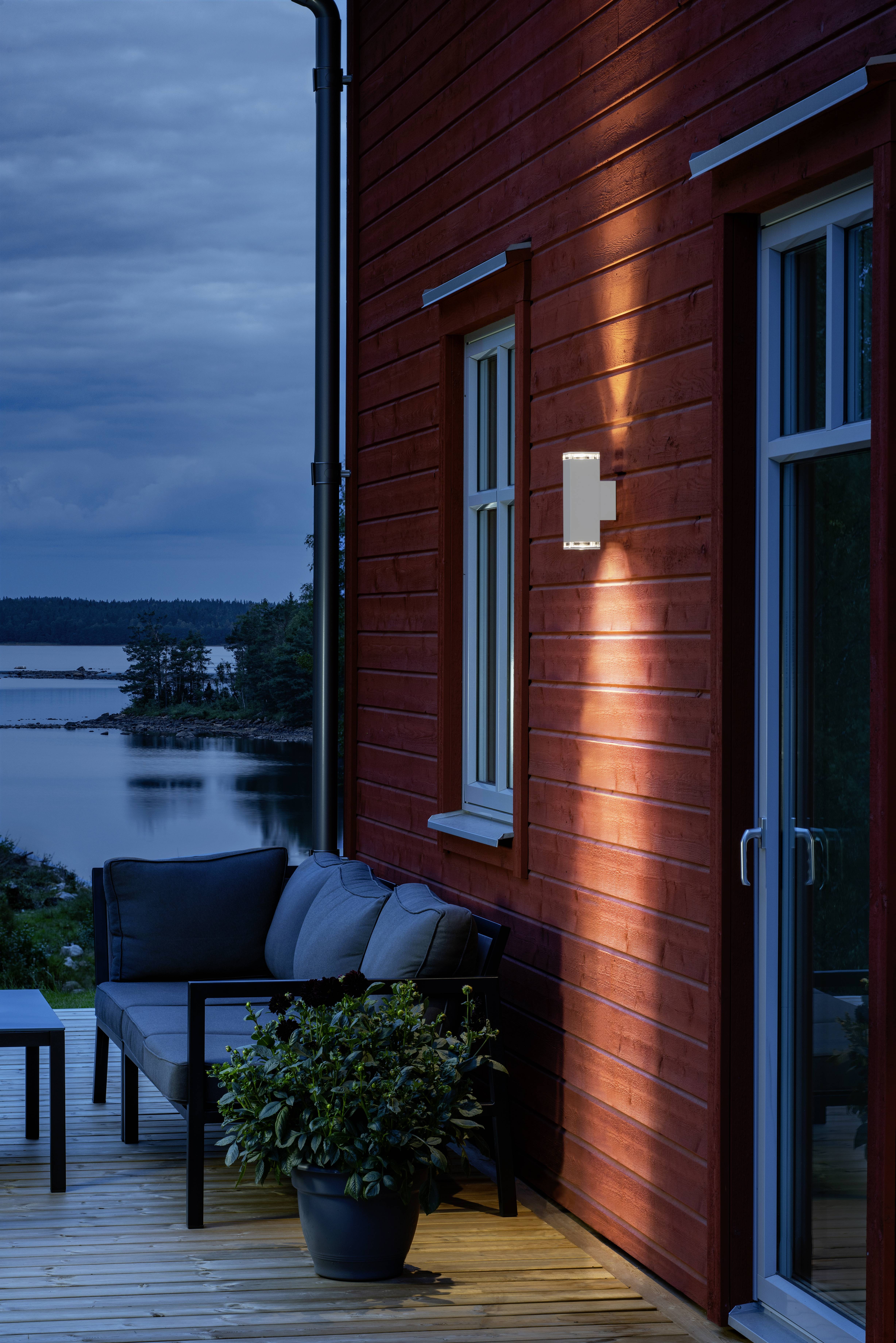 Konstsmide Pollux 407-250 Apliques de pared para exteriores LED GU10 14 W Blanco-2