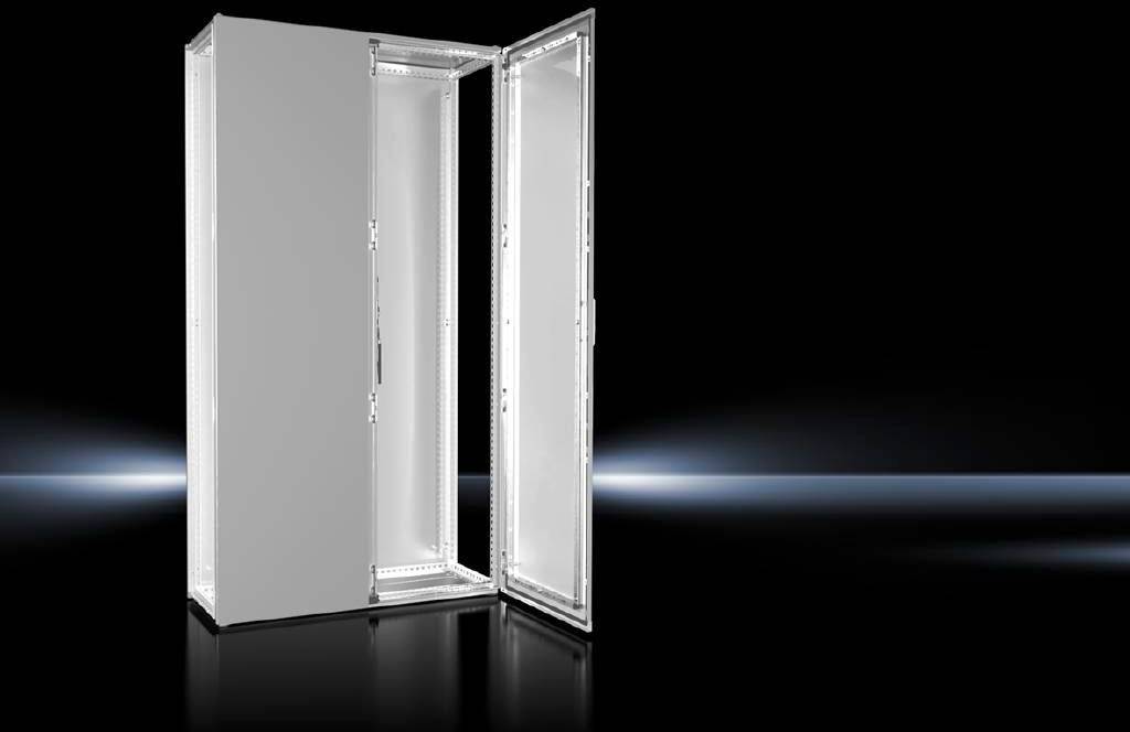 Rittal VX 9666.966 Armario de distribución 400 x 1100 x 2000 x 400 Chapa de acero Gris luminoso (RAL 7035) 1 UD(S). Piece