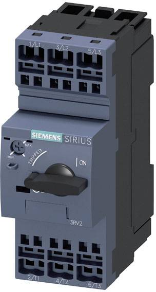Siemens 3RV2021-1HA20-0BA0 Interruptor de potencia 1 UD(S). Margen de ajuste (corriente): 5.5 - 8 A Tensión de encendido (máx.): 690 V/AC (Anch. x Alt. x Prof.) 45 x 119 x 97 mm Piece