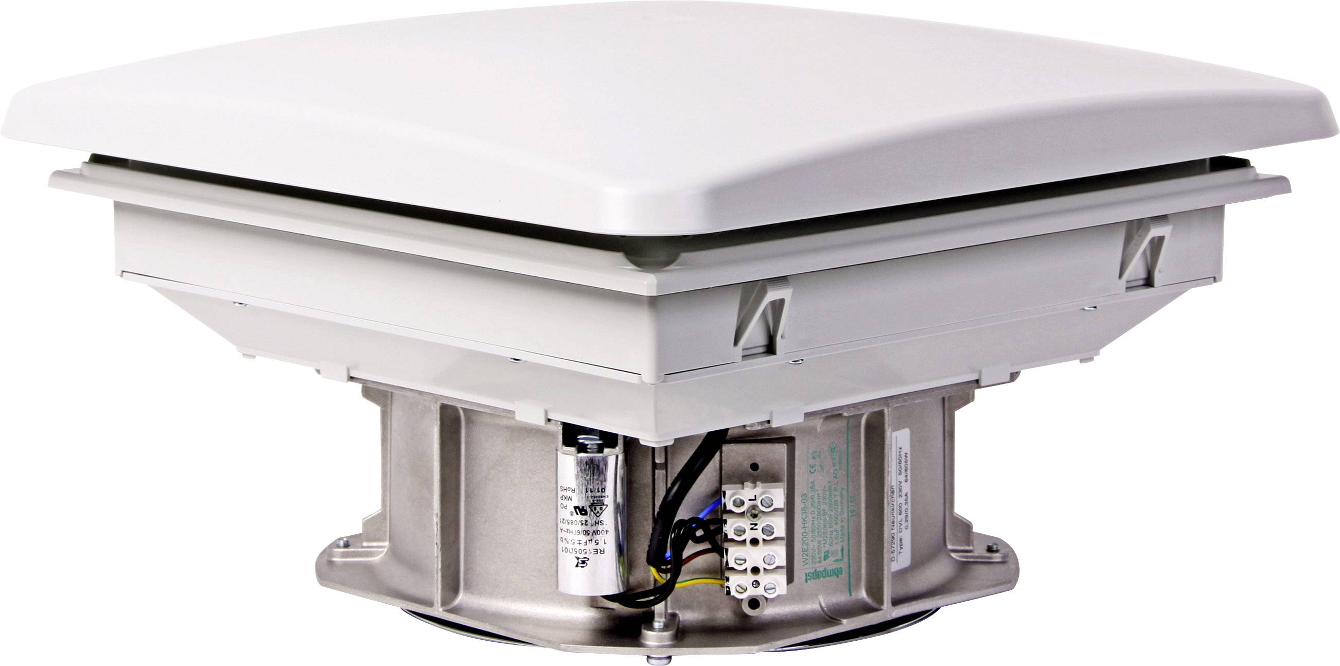 Elmeko DVL 600 Ventilador de techo 230 V/AC 80 W (Anch. x Alt. x Prof.) 361 x 211 x 361 mm Piece 1 UD(S).