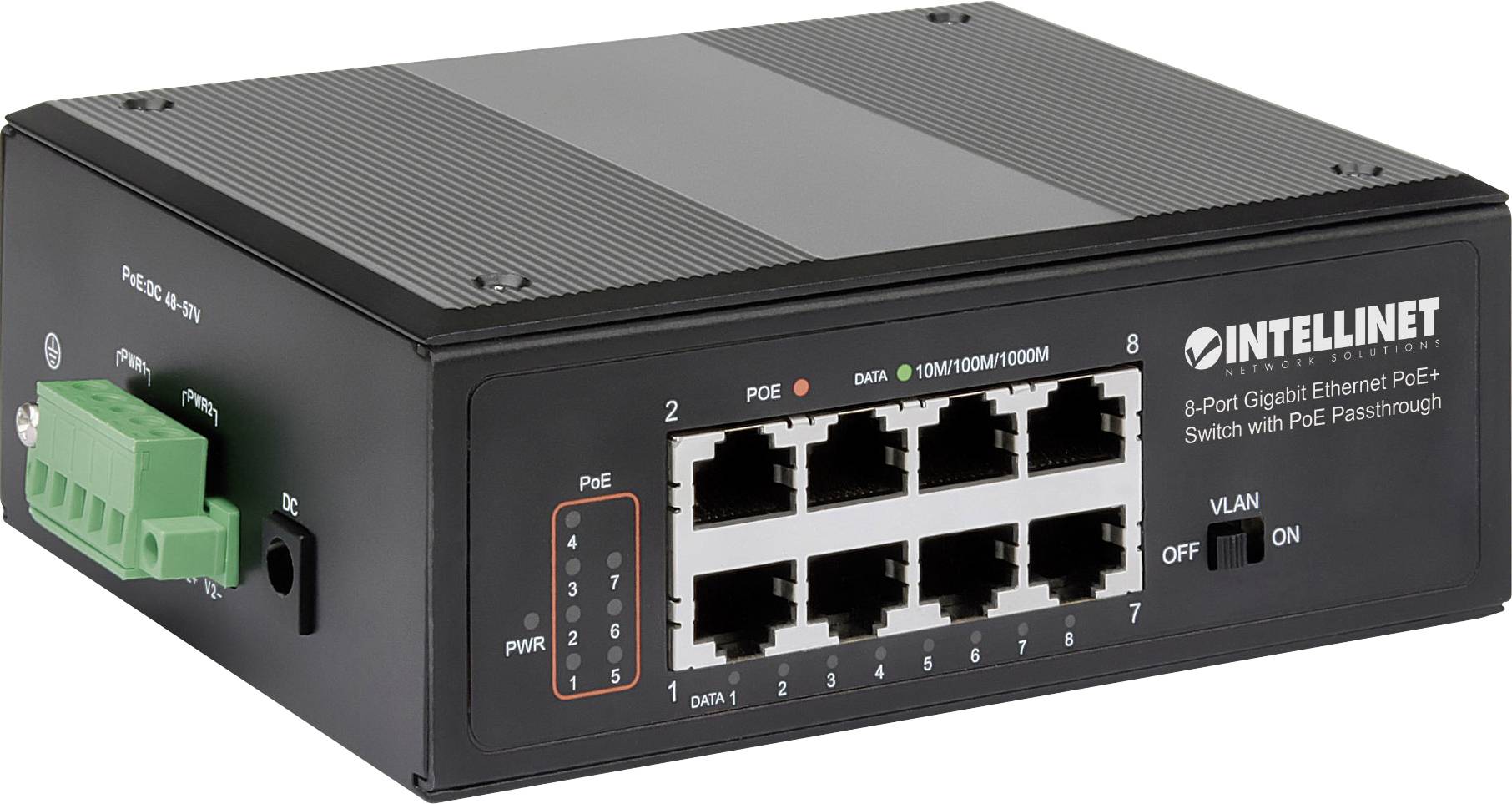 Intellinet 561264 Dispositivo de red 10 / 100 / 1000 MBit/s IEEE 802.3af (12.95 W), IEEE 802.3at (25.5 W)-2
