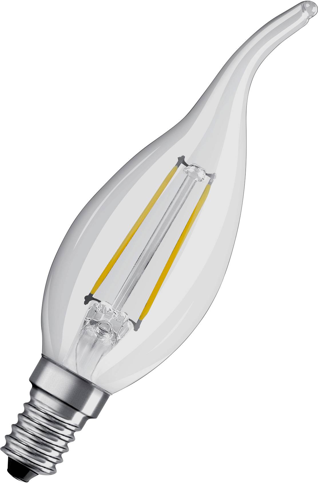 OSRAM HOMELIGHTING 4058075434561 LED Clase de eficiencia energética E (A - G) E14 Forma de vela, ráfaga de viento 4 W = -0