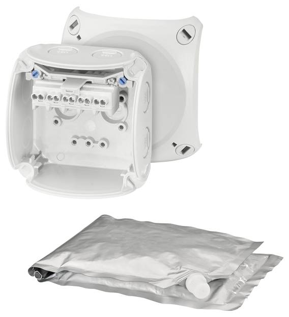 Hensel 62000097 Caja de conexiones Sin halógenos, Precintable, Resistente a la intemperie (Lon. x Anch.) 93 mm x 93 mm 1-0