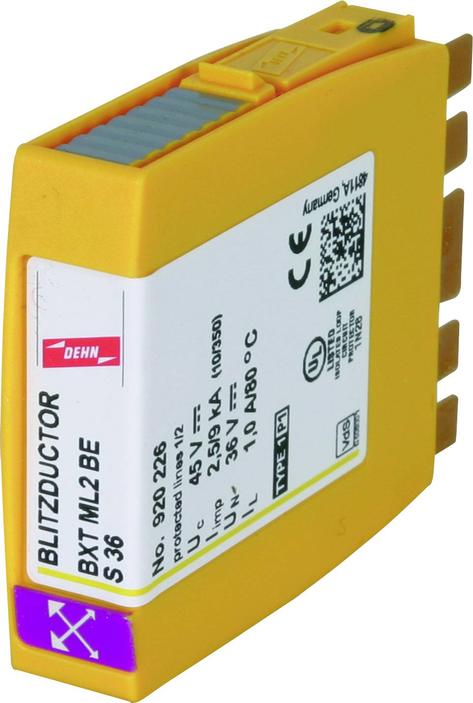 DEHN 920226 BXT ML2 BE S 36 Descargador combinado 20 kA 1 UD(S).