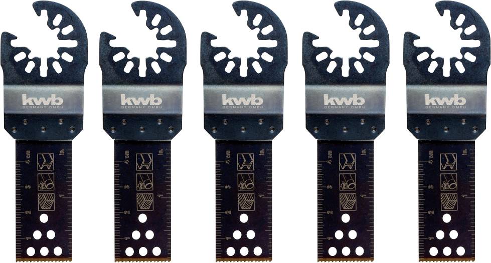 kwb 709253 Juego de hojas de sierra de incisión 5 piezas 22 mm 1 Set