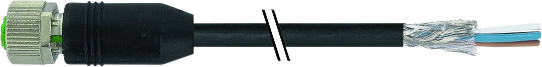Murrelektronik 7000-13201-6411500 Conector de sensor/actuador, sin montar M12 x 1 Conector hembra, recto 15.00 m Número -0