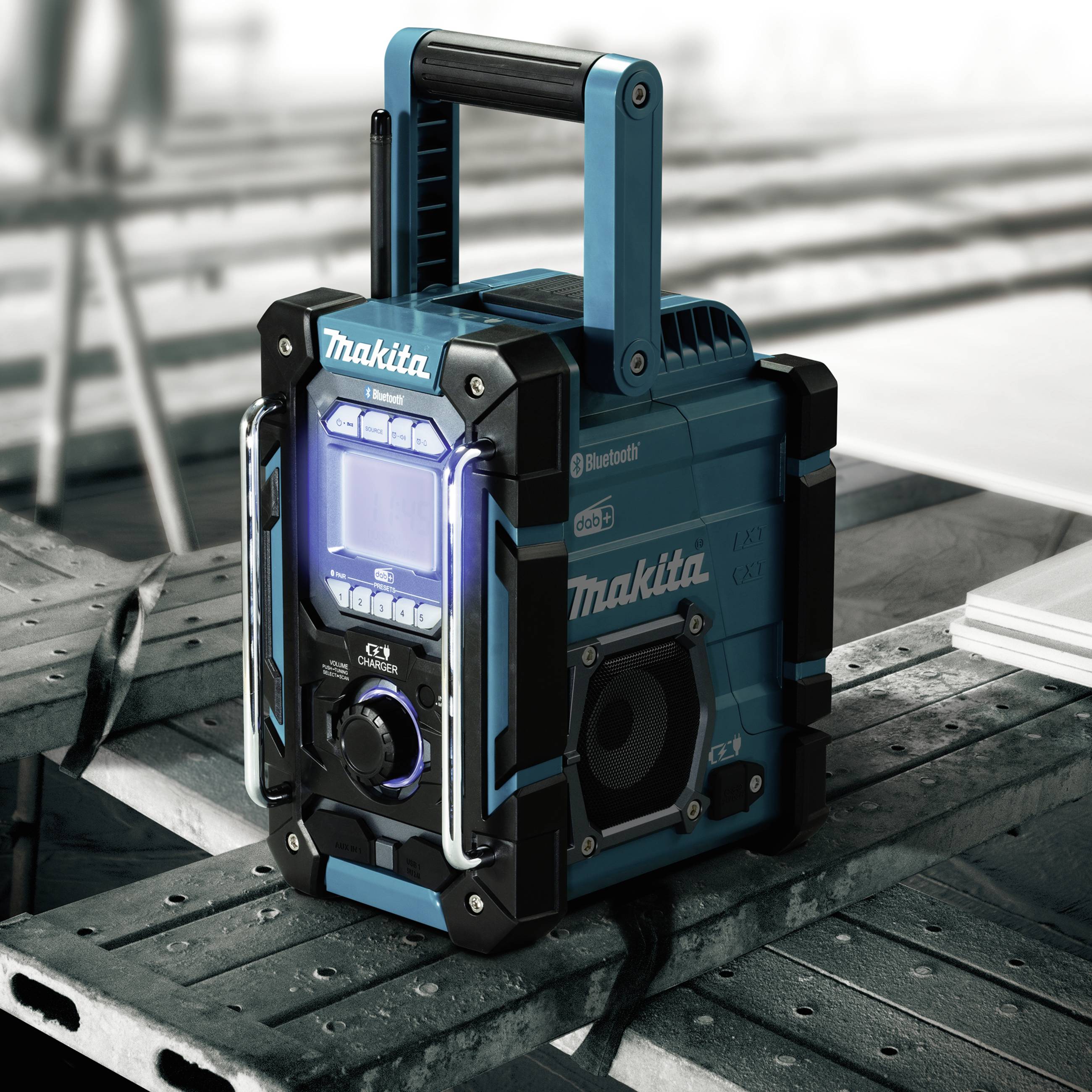 Makita DMR301N Radio de obra DAB+, UKW, MW Multicolor-3