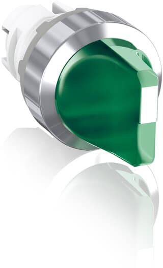 ABB 1SFA611200R2102 M2SS1-21G Interruptor selector Con interruptor de desconexión de emergencia Interruptor giratorio Verde, Cromo 1 UD(S).