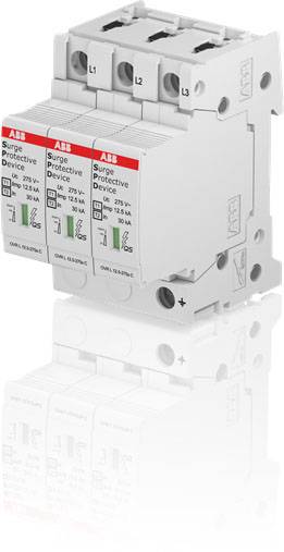 ABB 2CTB815710R1800 OVR T1-T2 3L 12.5-275s P QS Descargador de protección contra la sobretensión 12.5 kA 1 UD(S).-0