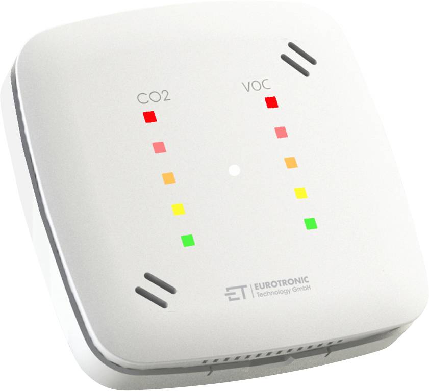 Eurotronic Semáforo de CO2/sensor de calidad del aire Alimentación por red Detectado Dióxido de carbono-0