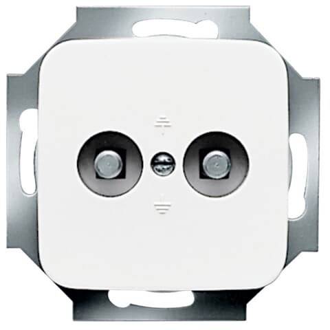 Busch-Jaeger 2 veces Cubierta Toma de corriente doble Blanco, Blanco puro (RAL 9010) 2CKA002495A0059 1 UD(S).-0