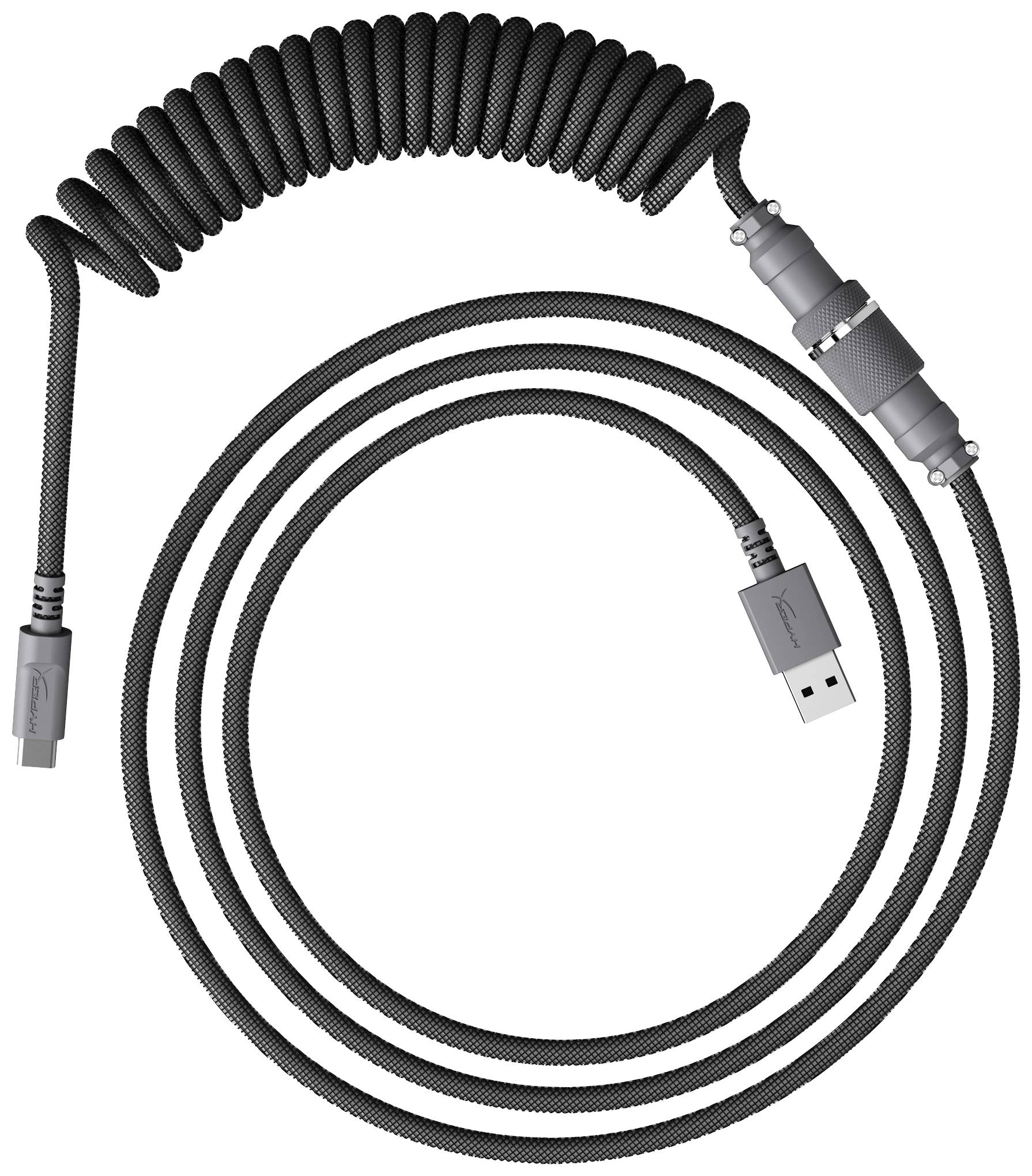 HyperX Cable USB-C Conector USB-A, Conector USB-C® Gris 6J678AA
