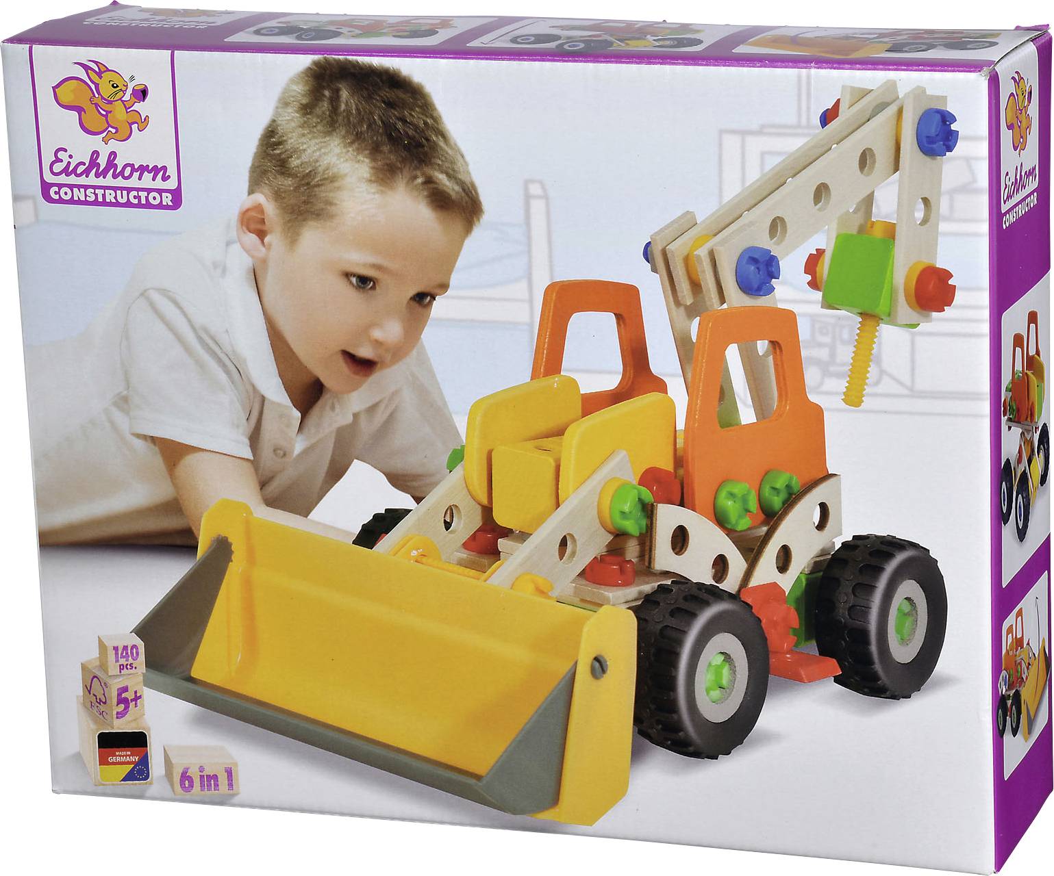 Eichhorn Juego de construcción Constructor Número de piezas: 140 Models: 6 Clase de edad: A partir de 5 años