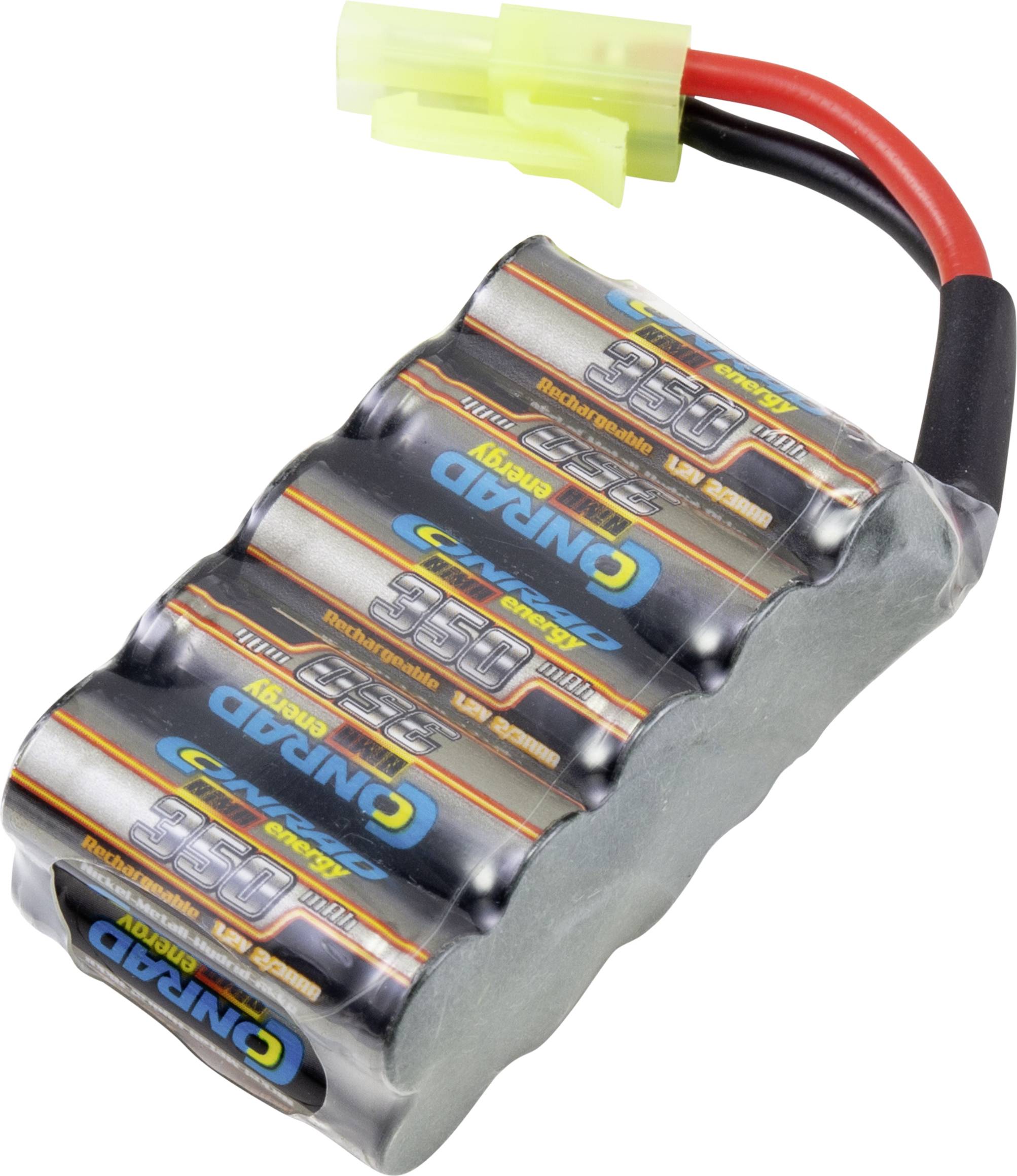 Conrad energy Paquete de batería para modelismo (NiMh) 12 V 350 mAh Número de celdas: 10 Bloque Mini-Tamiya
