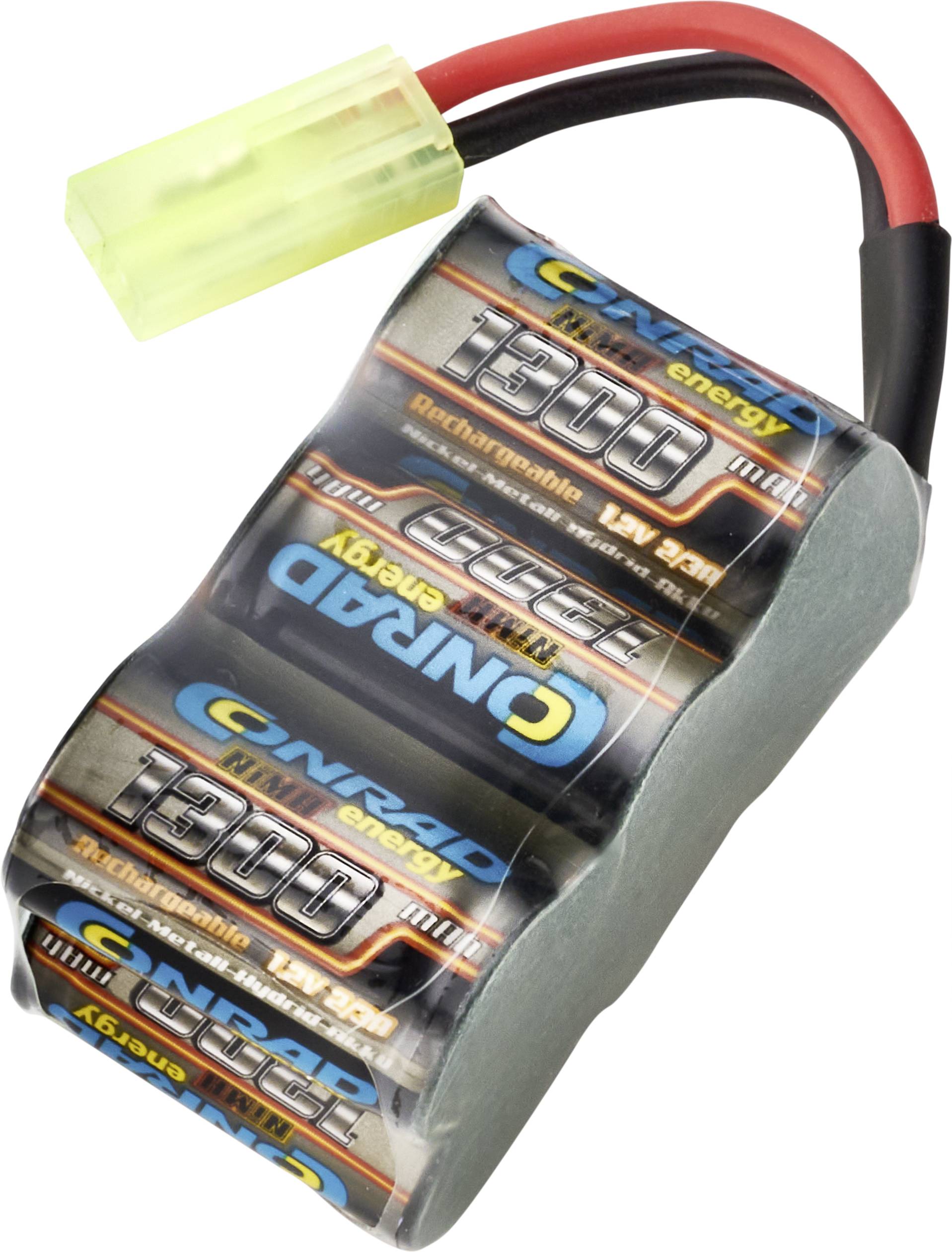 Conrad energy Paquete de batería para modelismo (NiMh) 7.2 V 1300 mAh Número de celdas: 6 Bloque Mini-Tamiya