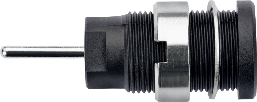 Schützinger DI SEB 6448 Ni / SW Conector hembra integrado de seguridad Ø del pasador: 1.9 mm Schwarz 1 UD(S). Piece-0
