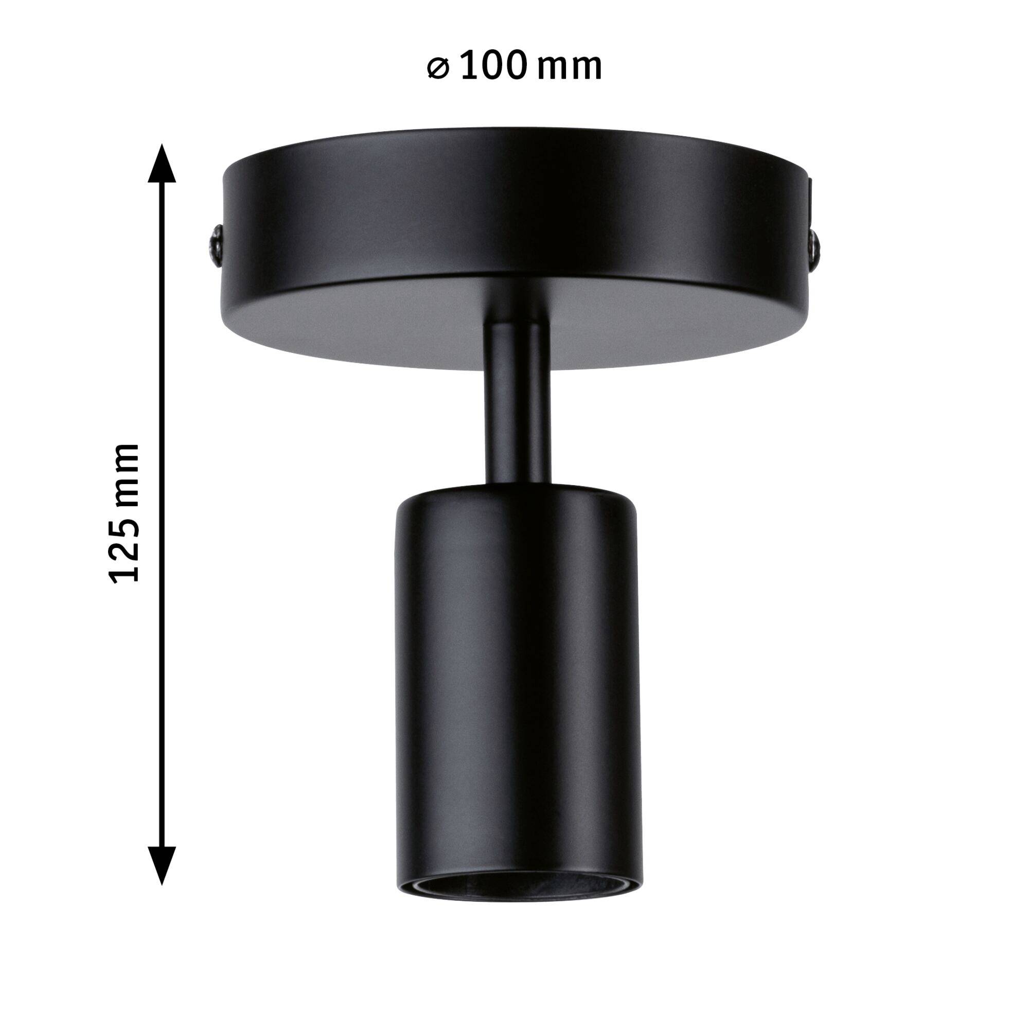 Paulmann 79760 Plafón E27 Schwarz-7