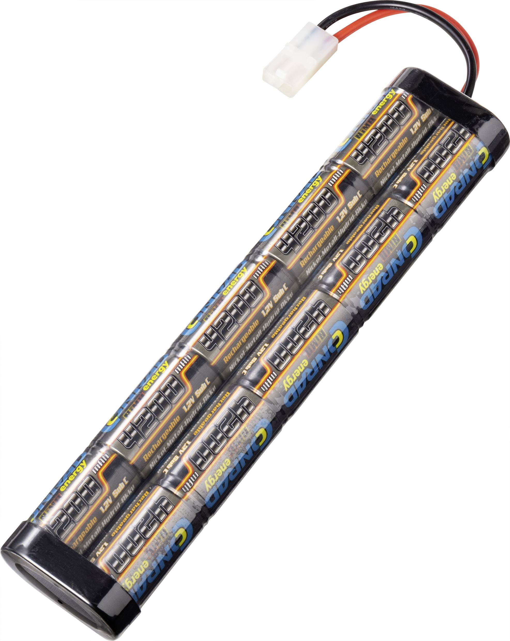 Conrad energy Paquete de batería para modelismo (NiMh) 12 V 4200 mAh Número de celdas: 10 Stick Conector Tamiya