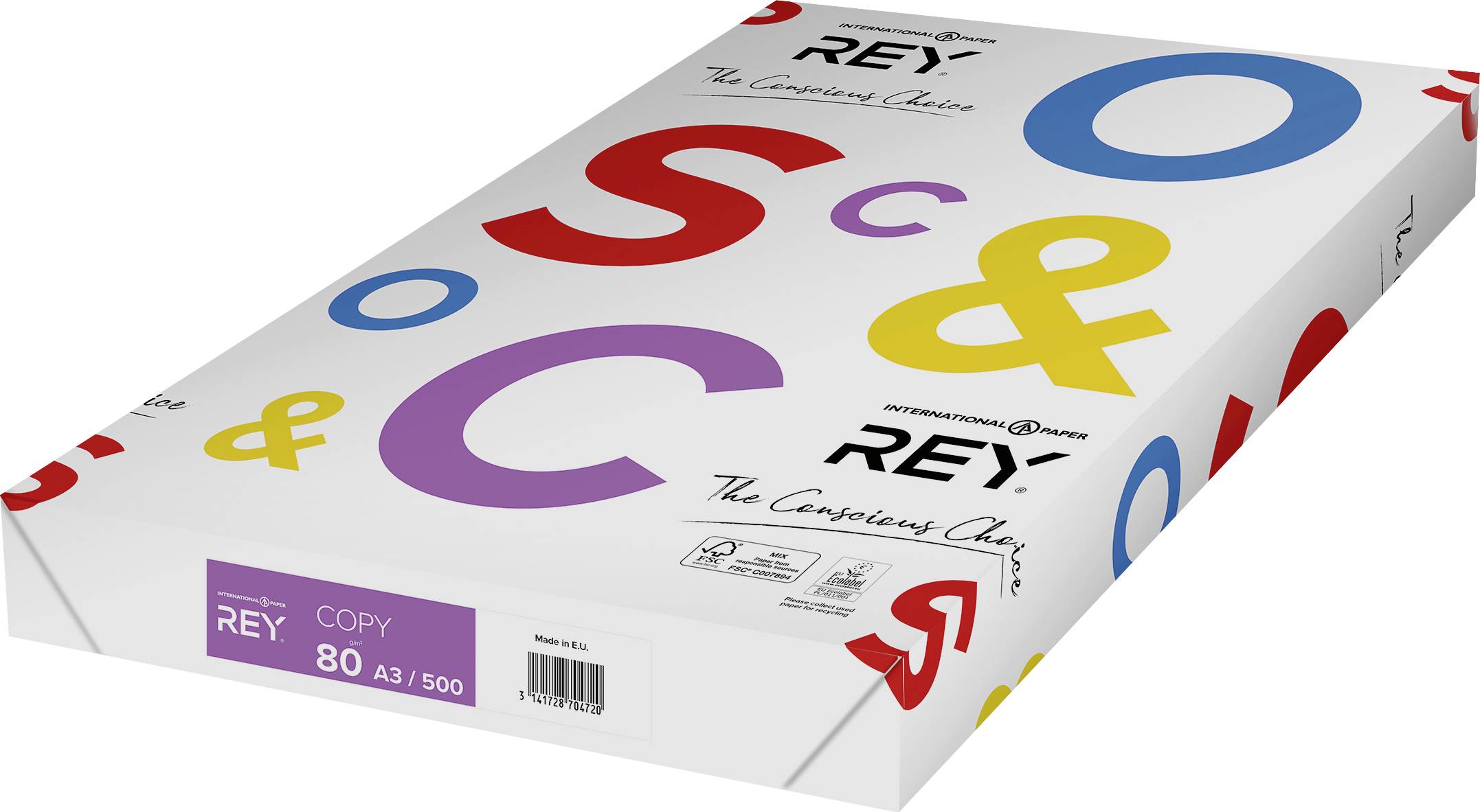International Paper Rey Copy Daily Use 528008019422 Papel de impresora universal DIN A3 80 g/m² 500 Blatt Blanco