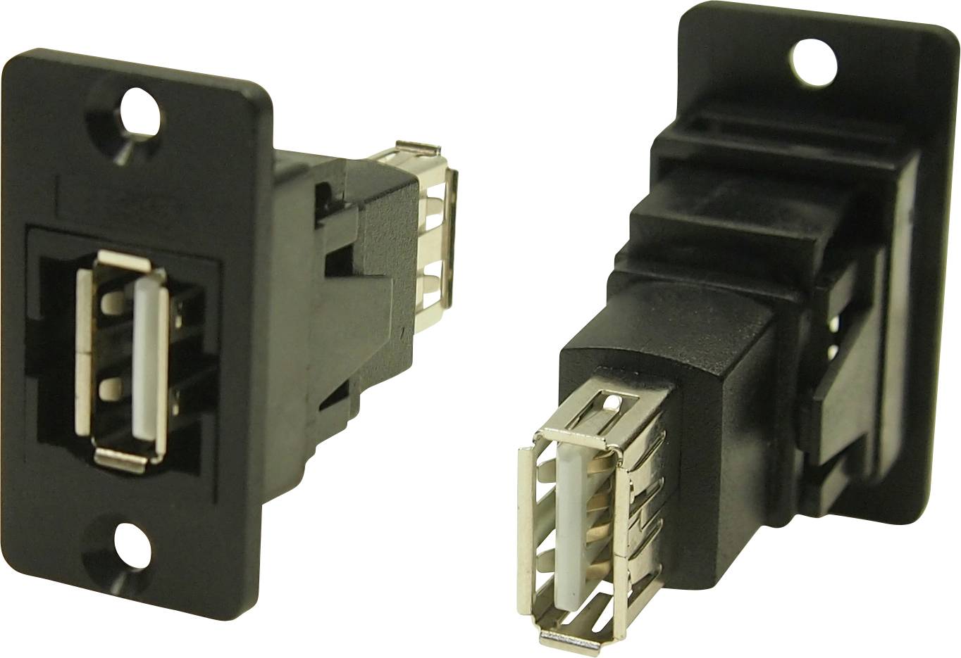 Adaptador, Conector hembra, encastrable Toma USB tipo A - Toma USB tipo A CP30608N Cliff Contenido: 1 UD(S).